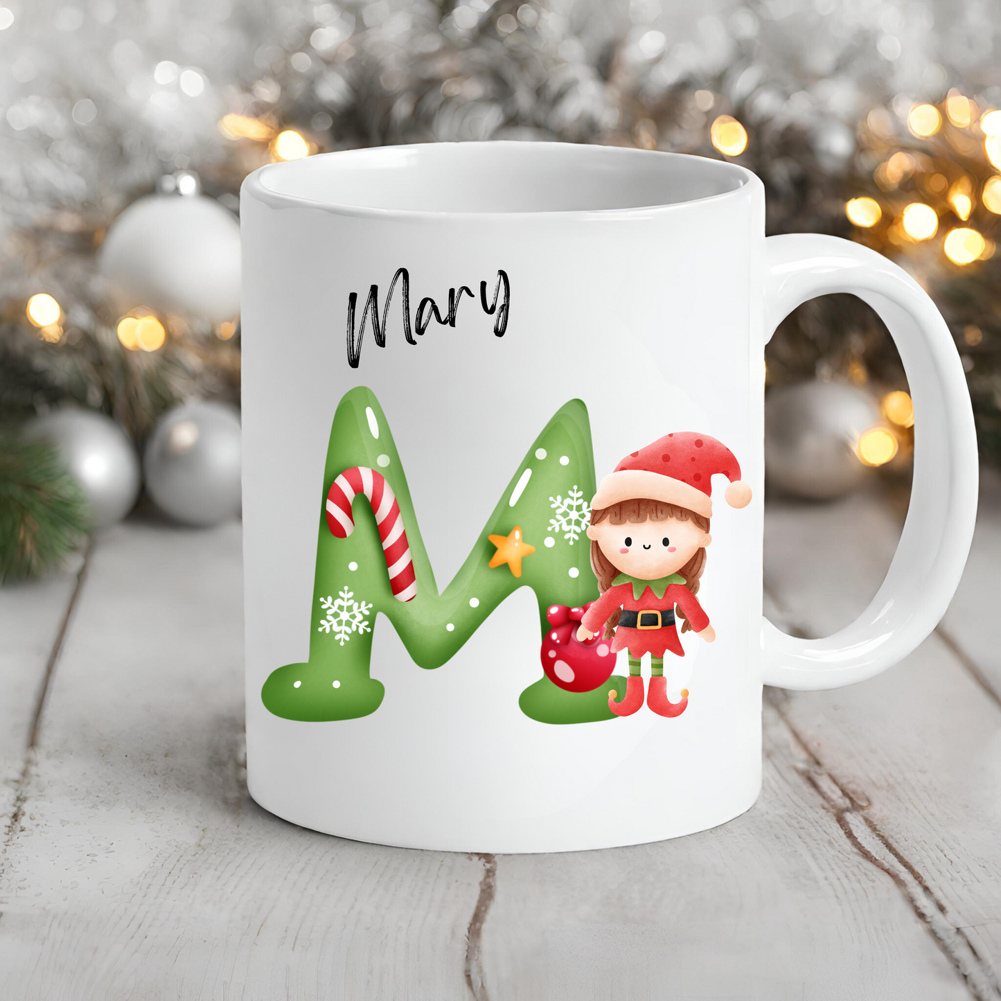 Personalised Christmas Elf Mug - Ceramic Christmas Movie Mug