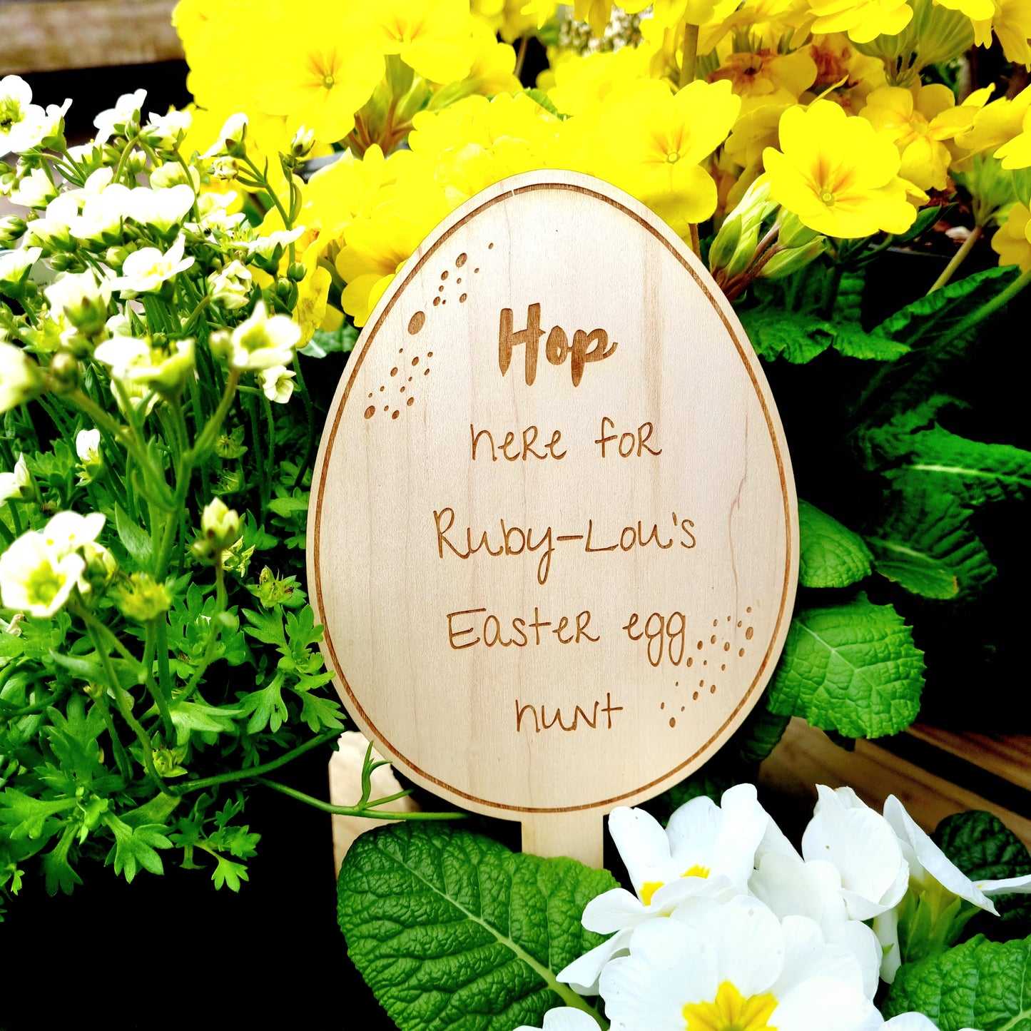 Bunny Rabbit Easter Treasure Hunt Set with Personalised Sign*