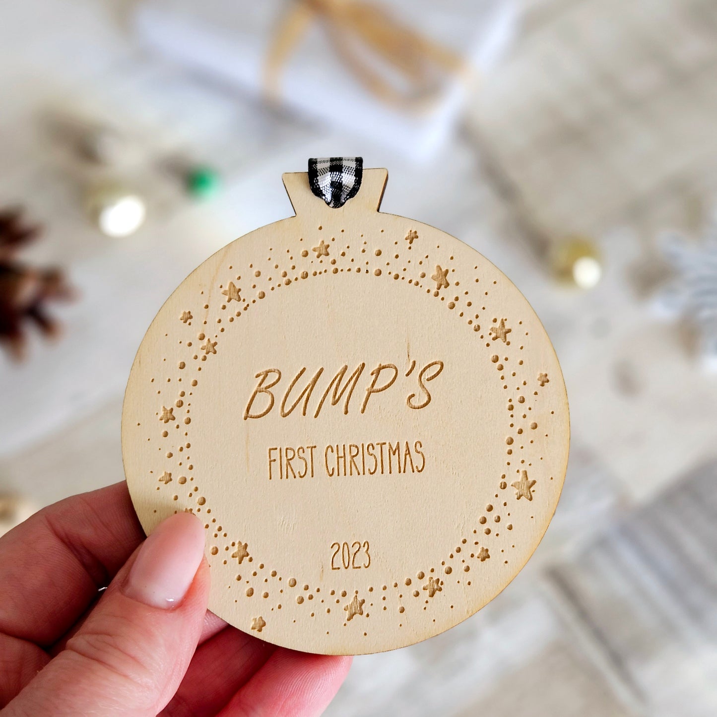 Bump's First Christmas Decoration