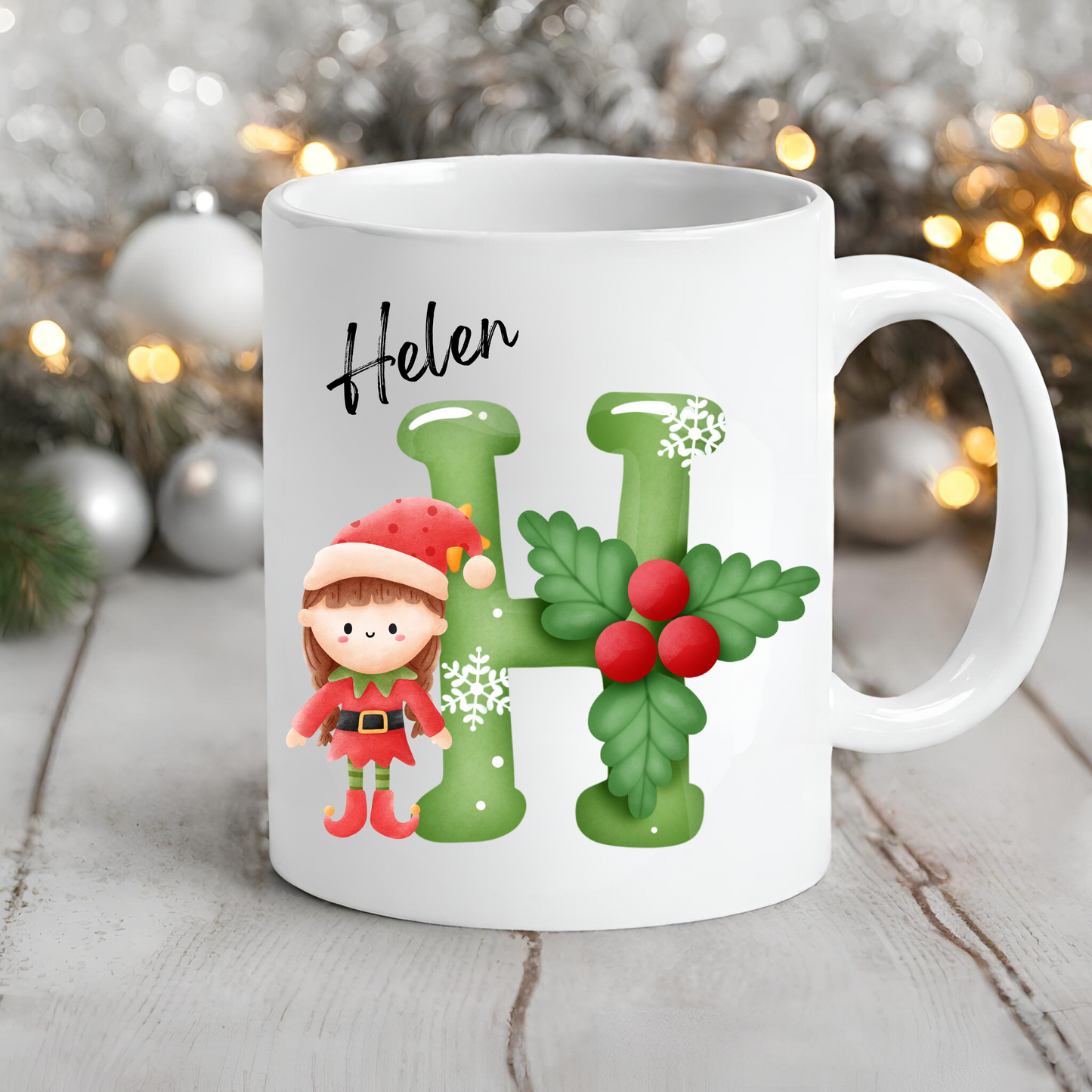 Personalised Christmas Elf Mug - Ceramic Christmas Movie Mug