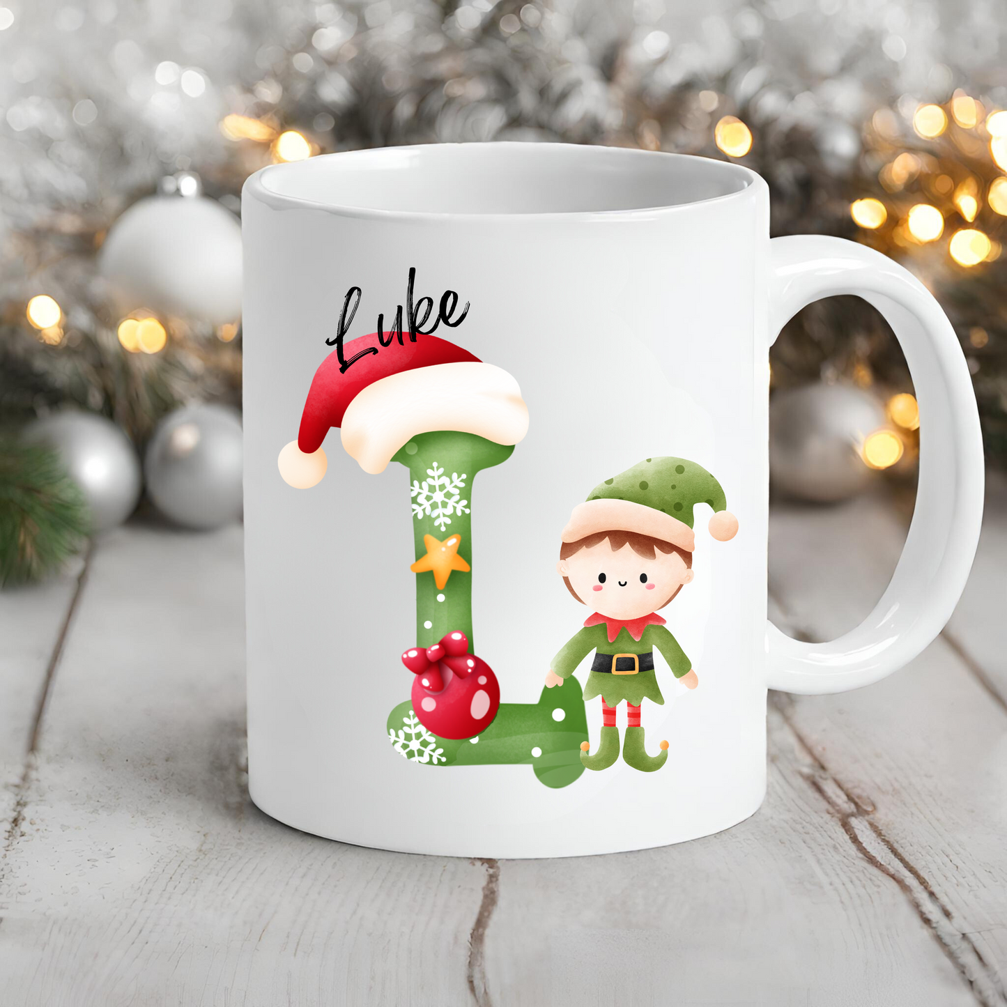 Personalised Christmas Elf Mug - Ceramic Christmas Movie Mug