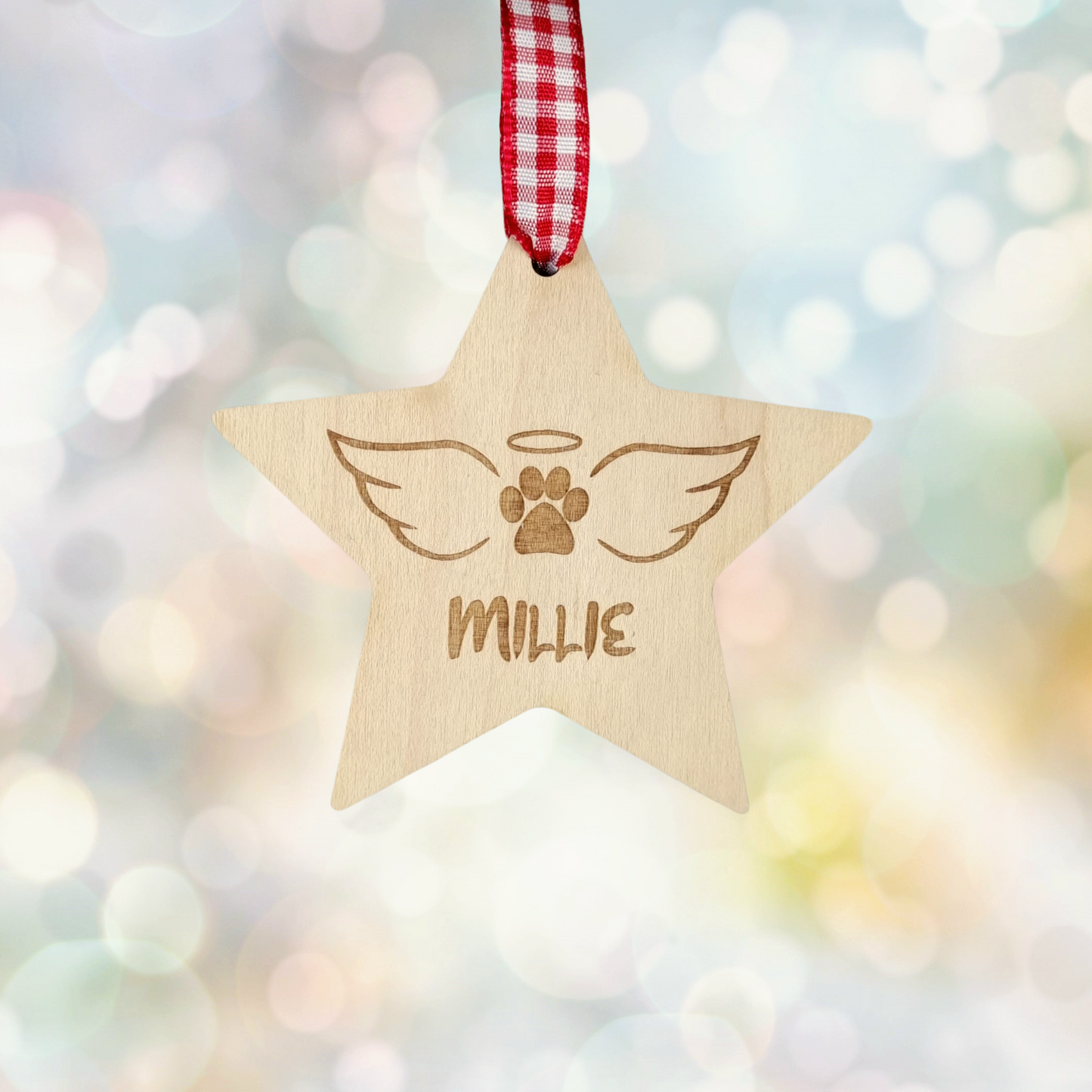 Pet Memorial Christmas Star Decoration