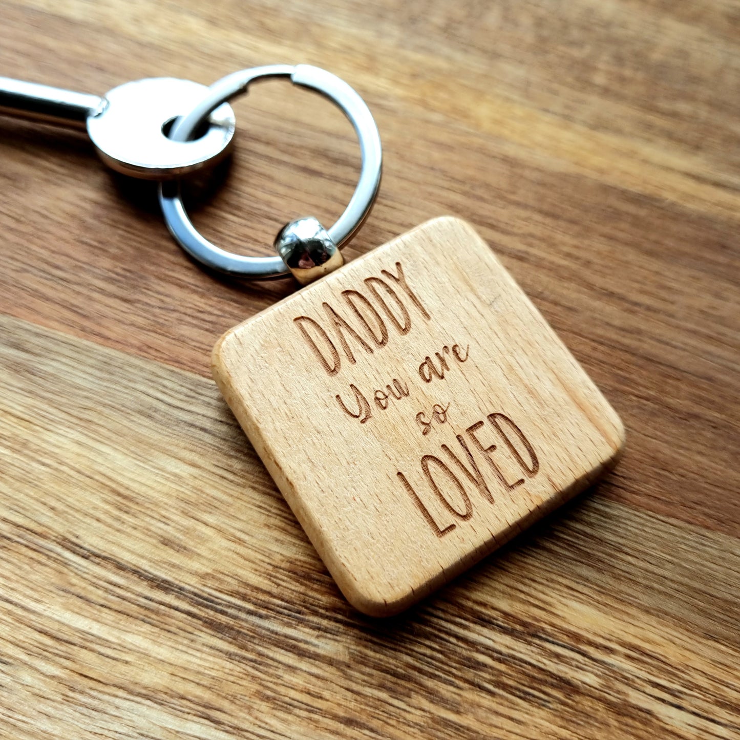 You Are Loved - Personalised Engraved Quote Keyring