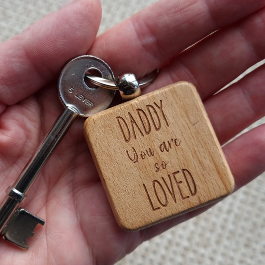 You Are Loved - Personalised Engraved Quote Keyring