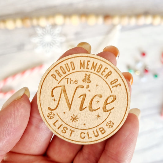 Nice List Club Christmas Badge