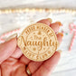 Naughty List Club Christmas Badge