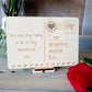 Valentine's Day Wooden Postcard