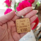 Favourite Weirdo - Engraved Wooden Quote Keyring