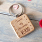 Favourite Weirdo - Engraved Wooden Quote Keyring