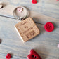 Favourite Weirdo - Engraved Wooden Quote Keyring