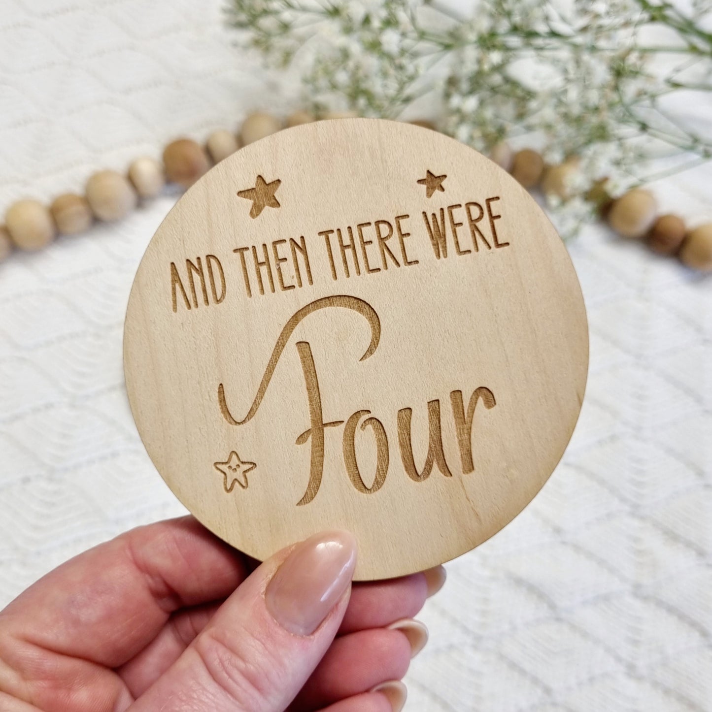 Twins Baby Milestone Discs - 13 Piece Set of Wooden Plaques for Twins/Triplets First Year