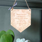 Wooden Pennant Plaque - Thank You Mum