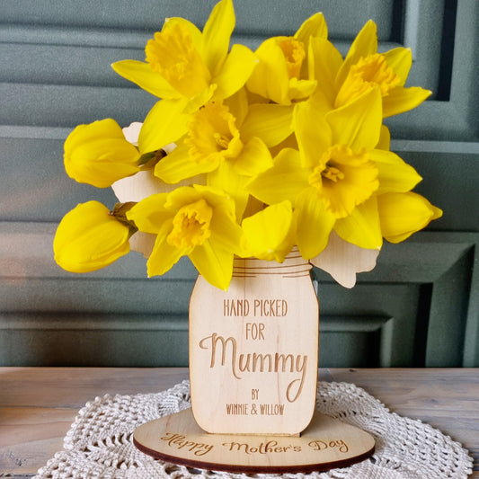 Personalised Flower Holder for Hand-Picked Flowers