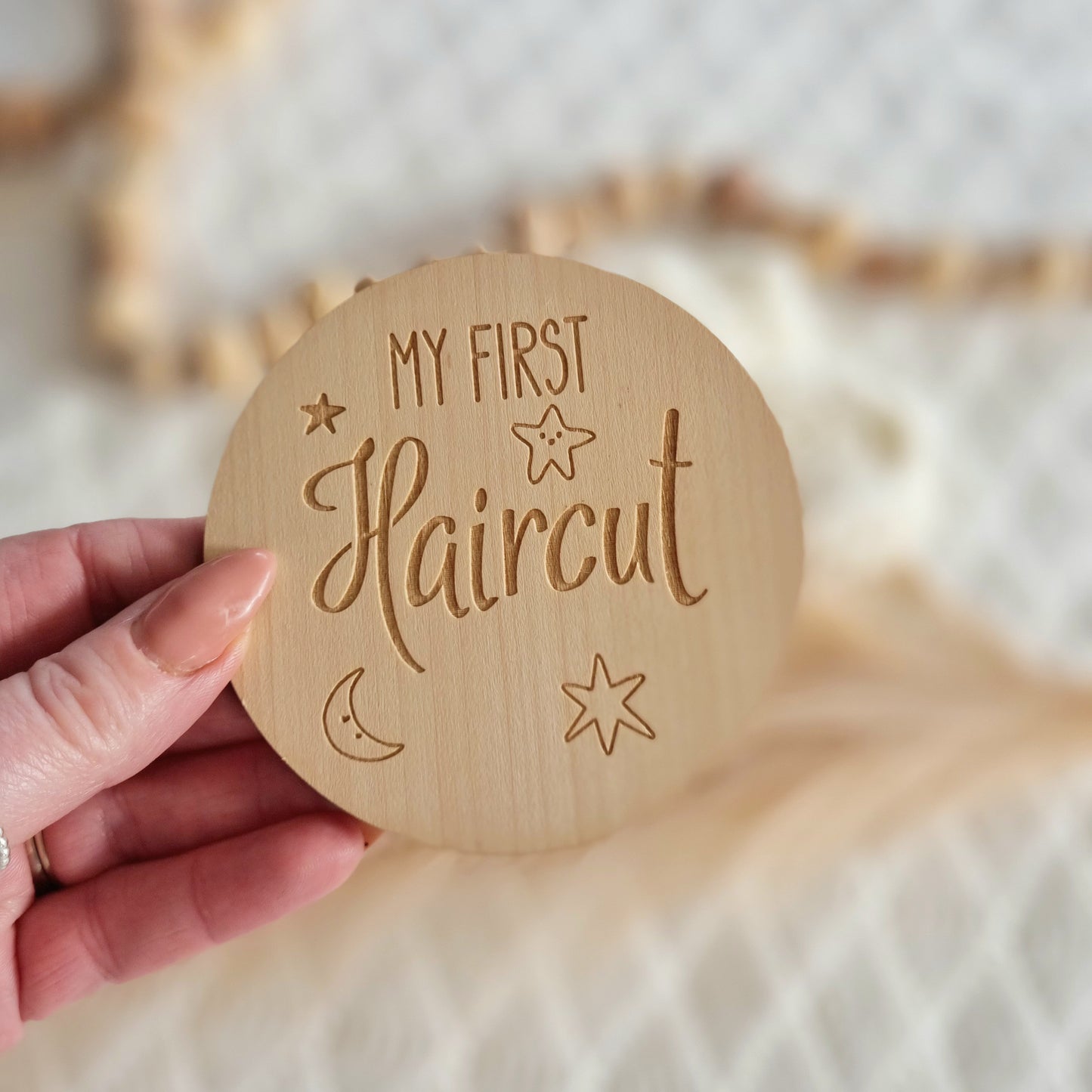 Wooden Plaques for Baby's First Year - 1st Tooth, Haircut, Holiday Photography Props