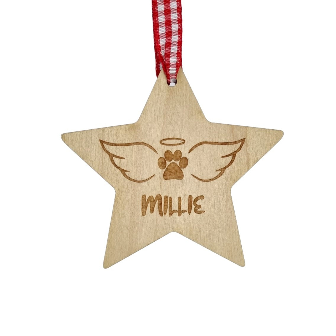 Pet Memorial Christmas Star Decoration