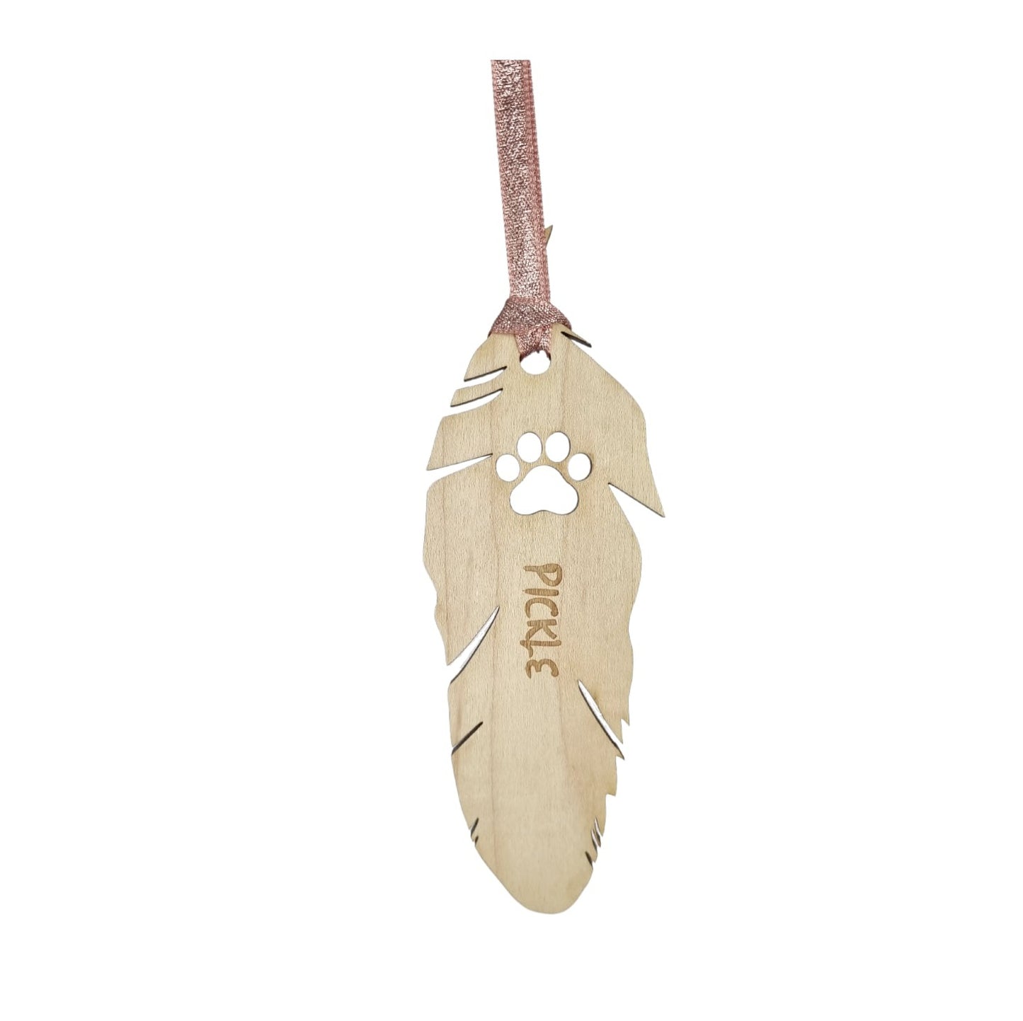 Feather Memorial Christmas Decoration for Cat