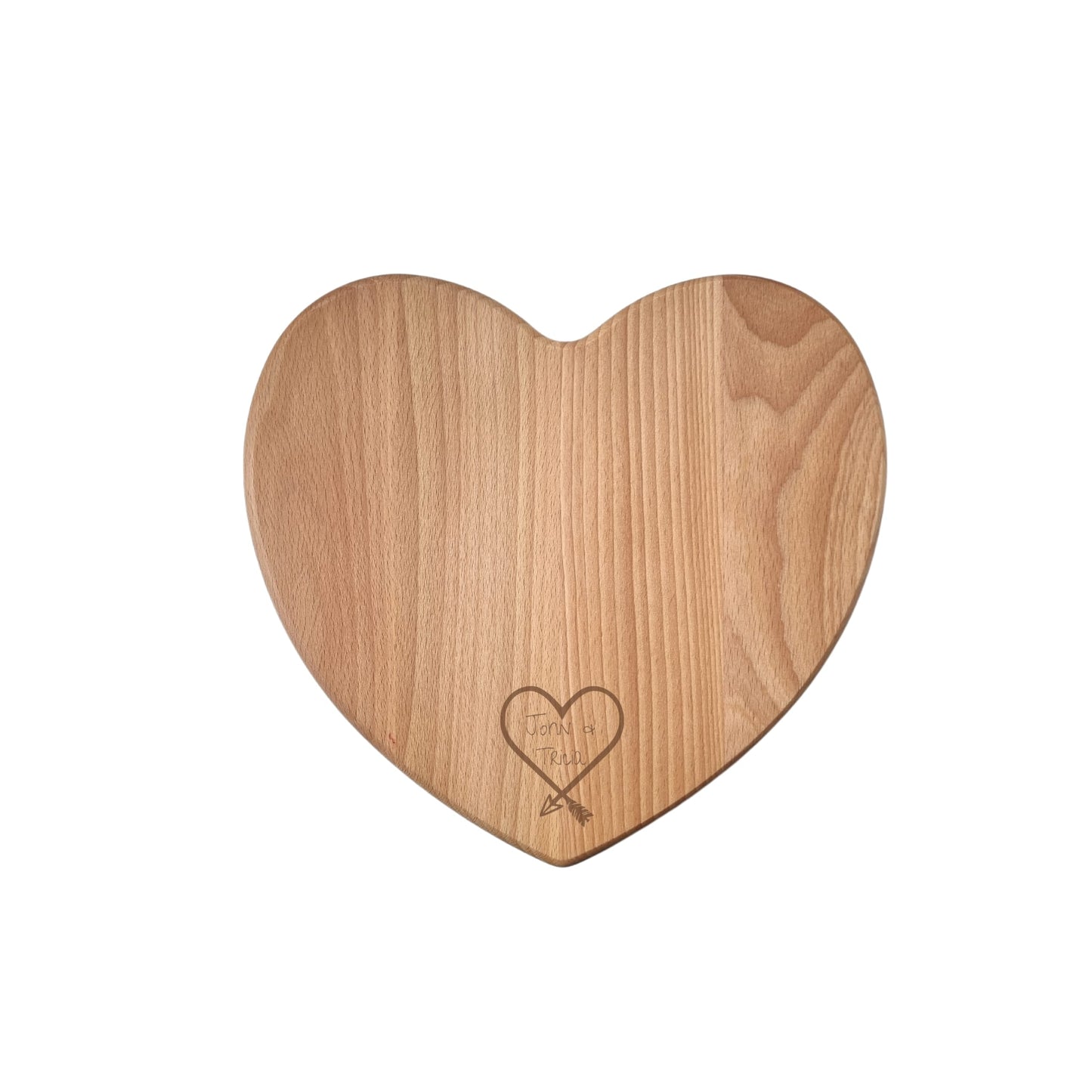 Love Heart Couples Mini Serving Board - Personalised Love Heart