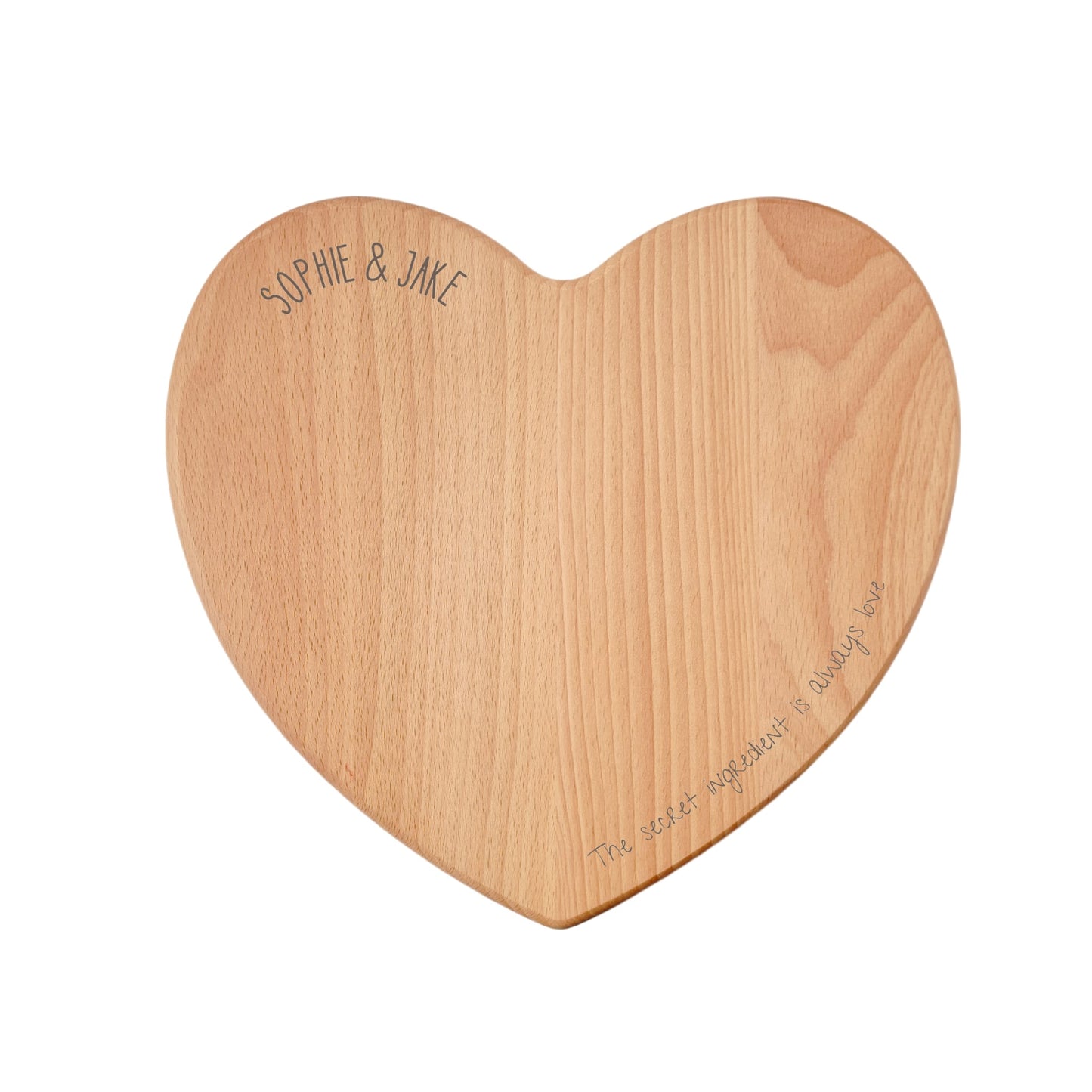 Personalised Heart Serving Board - The Secret Ingredient is Love