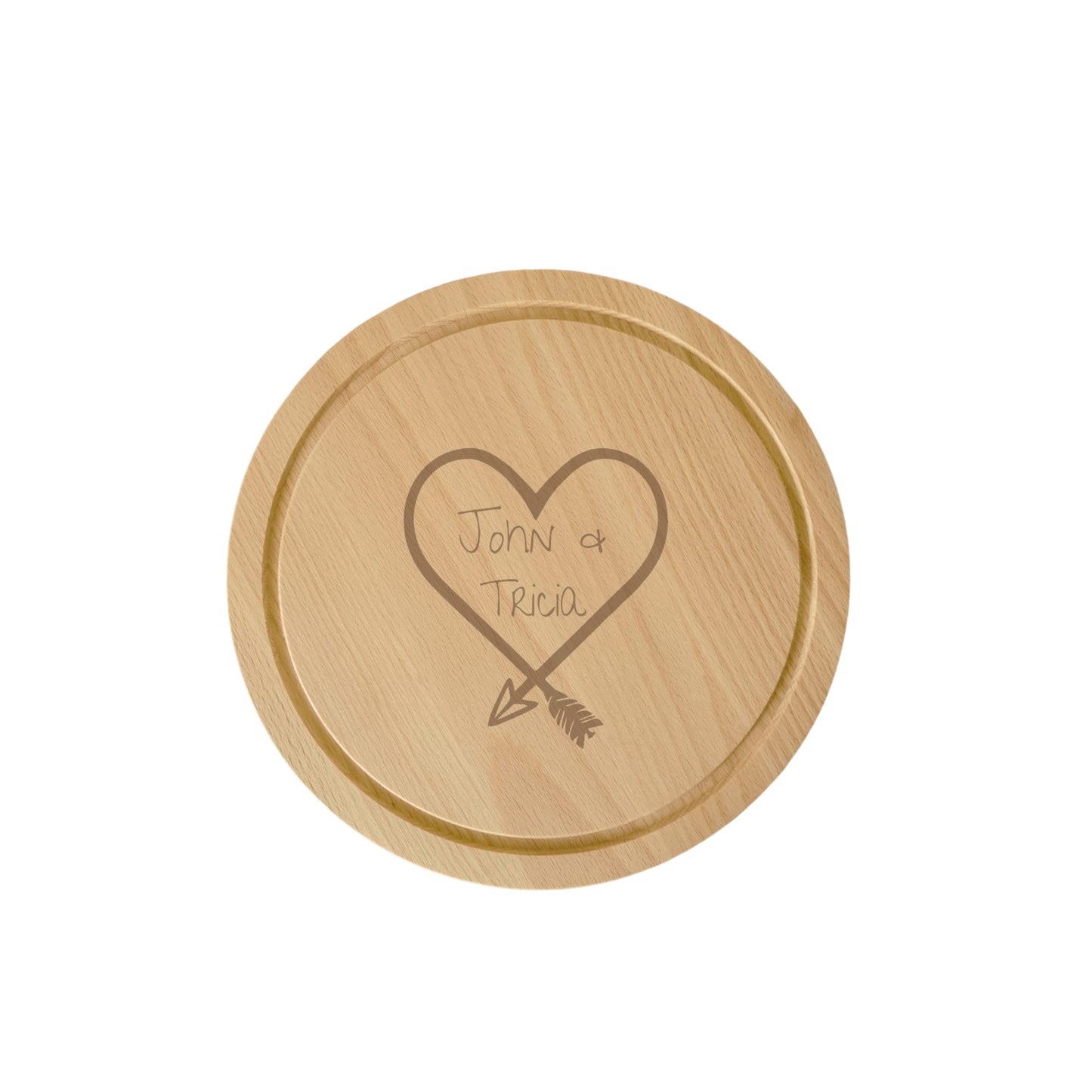 Love Heart Couples Mini Serving Board