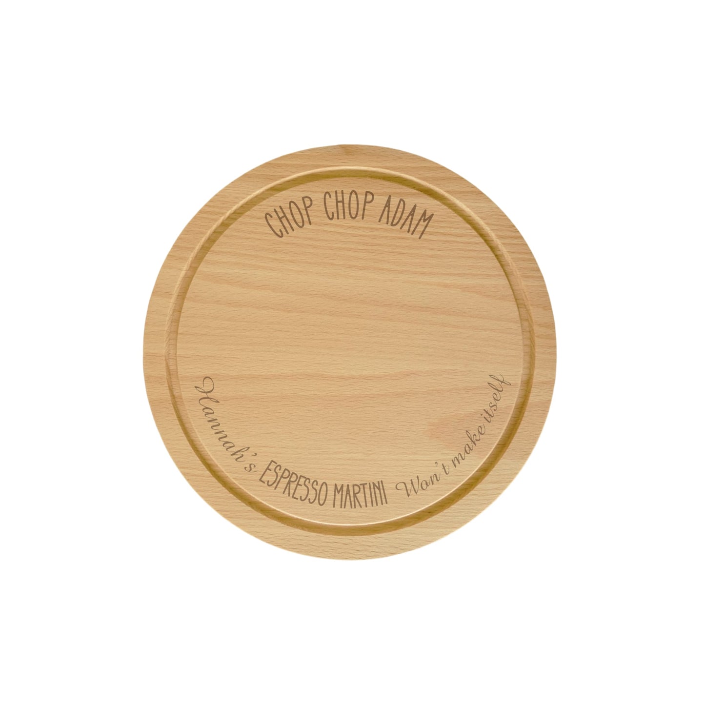 Round Mini Serving Board - Chop Chop!