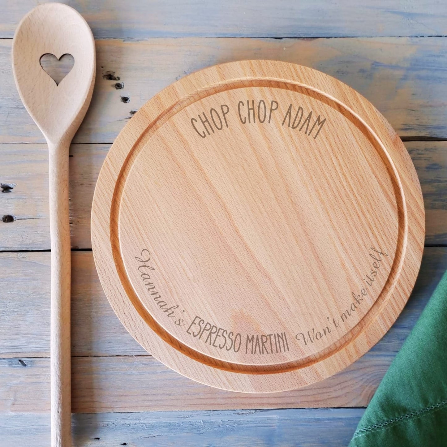 Round Mini Serving Board - Chop Chop!