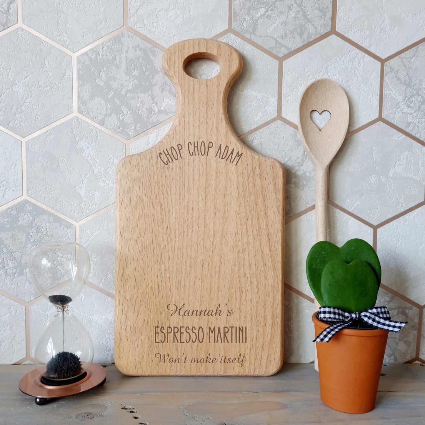 Personalised Serving Board - Chop Chop!