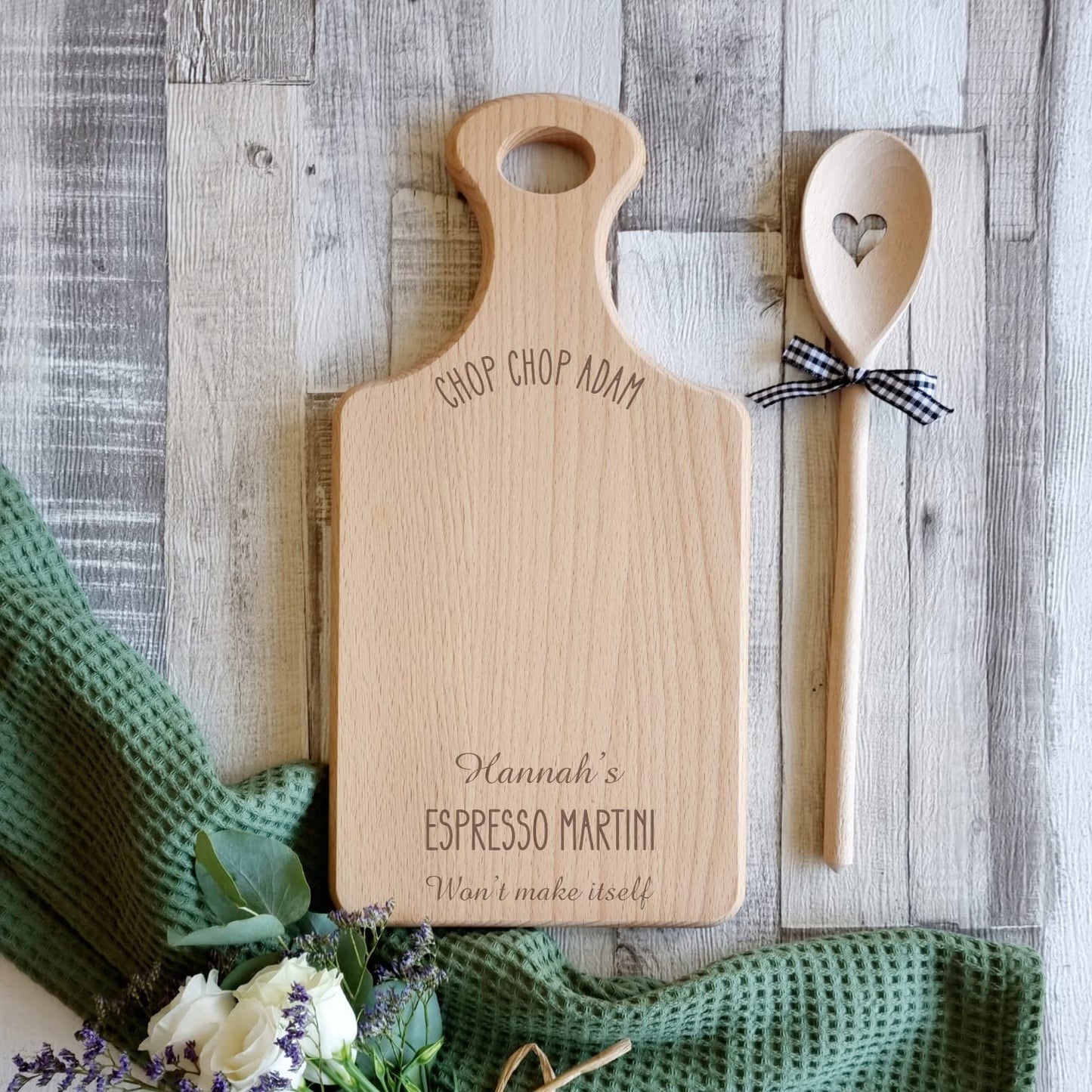 Personalised Serving Board - Chop Chop!