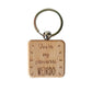 Favourite Weirdo - Engraved Wooden Quote Keyring