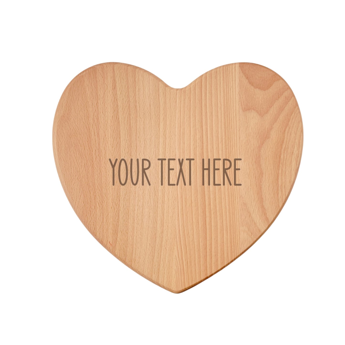 Your Text Here Mini Heart Serving Board